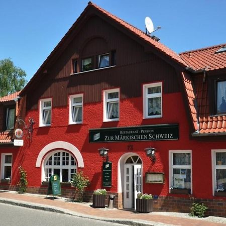 Hotel & Restaurant Maerkische Schweiz Буков Екстериор снимка